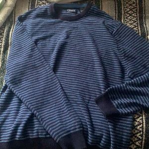 very heavy stripped sweater, oversized look